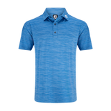 Jacquard Wave Self Collar - Blue