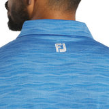 Jacquard Wave Self Collar - Blue