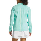 FootJoy 1/4 Zip Dot Jacquard Midlayer - Aqua