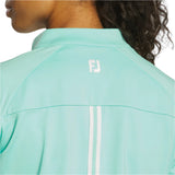 FootJoy 1/4 Zip Dot Jacquard Midlayer - Aqua