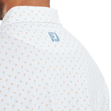 Flower Bud Foulard Lisle - White