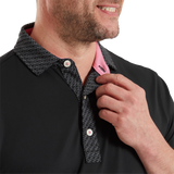 Star Geo Trim Pique - Black
