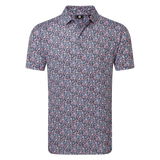 Meadow Print Lisle - Black/Vivid Violet/Pink Pop