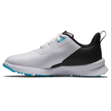 FootJoy Fuel Junior Shoes - White/Black/Blue