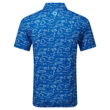 FJ  Golf Course Doodle Shirt - DP Blue