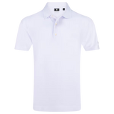 Stretch Pique Solid - White