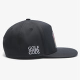 Mad Slicer Black SnapBack Golf Hat - Flat Brim