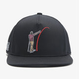 Mad Slicer Black SnapBack Golf Hat - Flat Brim