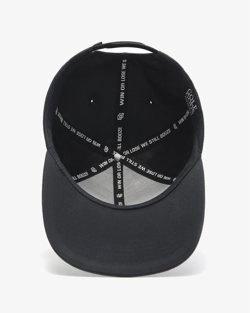 Load image into Gallery viewer, Mad Slicer Black SnapBack Golf Hat - Flat Brim
