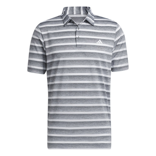 Two-Colour Striped Golf Polo Shirt