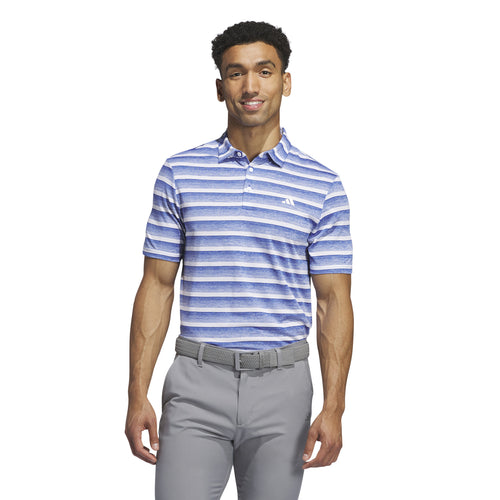 Two-Color Striped Polo Shirt