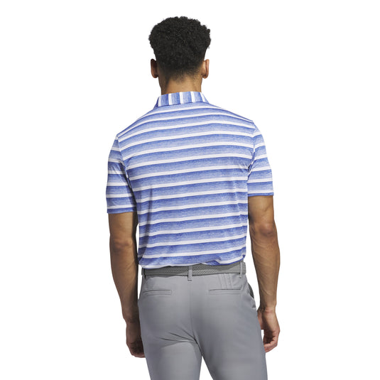 Two-Color Striped Polo Shirt