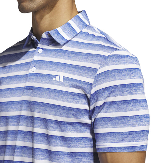 Two-Color Striped Polo Shirt