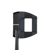 Black putter head on a white background