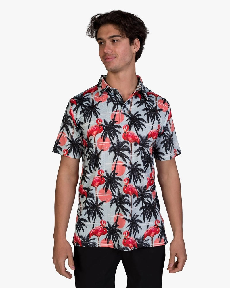 Load image into Gallery viewer, Miami Vice Cool Tech Performance Golf Polo
