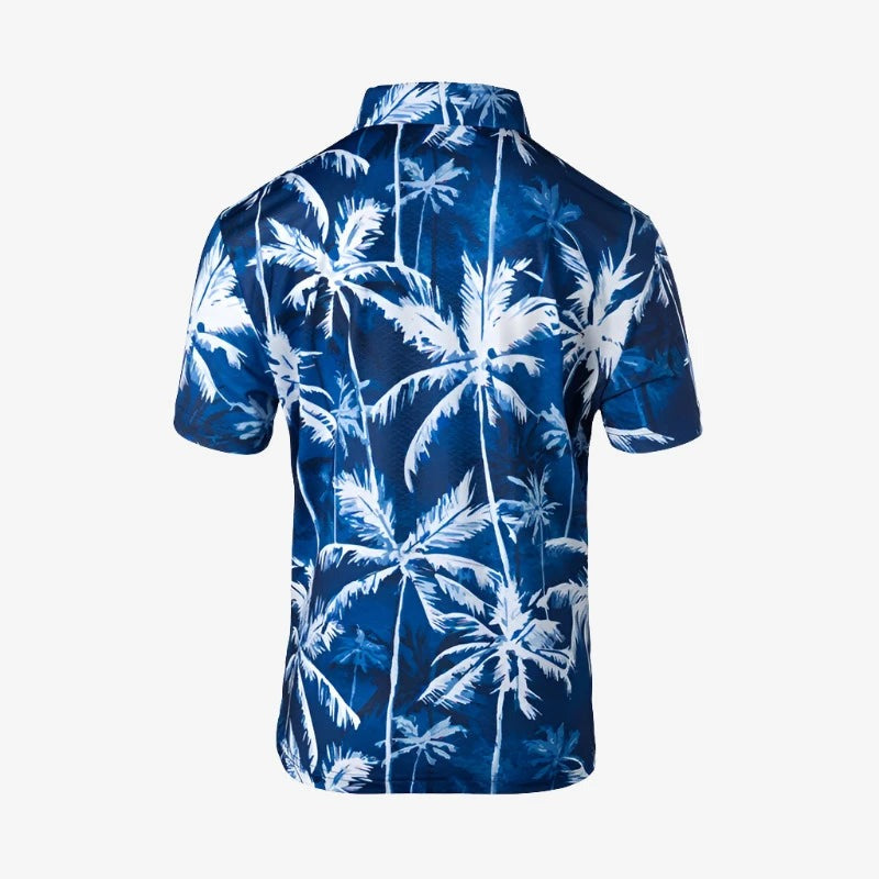 Load image into Gallery viewer, Kids Nautical Palms Cool Tech Performance Golf Polo
