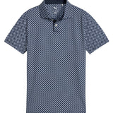 PUMA Boys Micro Floral Polo - Deep Navy