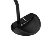 Black Odyssey golf putter head on a white background