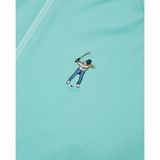 Performance UV Lightweight 1/4 Zip Hoodie - Aqua Sky