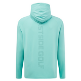 Performance UV Lightweight 1/4 Zip Hoodie - Aqua Sky