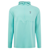 Performance UV Lightweight 1/4 Zip Hoodie - Aqua Sky