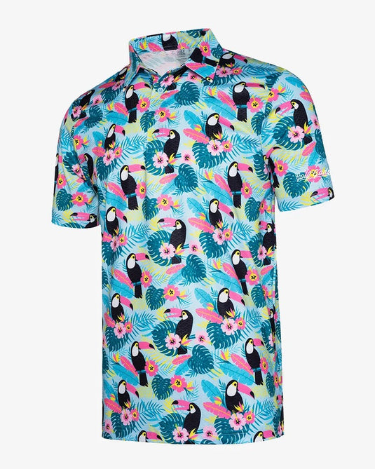 Toucan Cam Cool Tech Performance Golf Polo