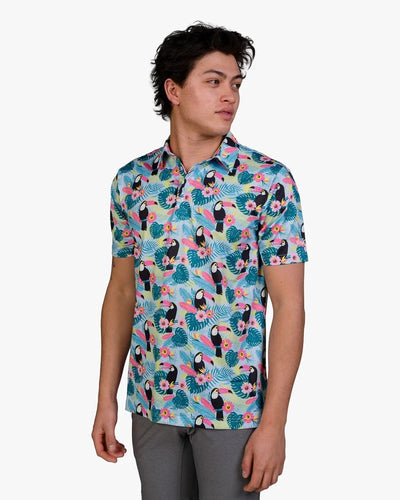 Toucan Cam Cool Tech Performance Golf Polo