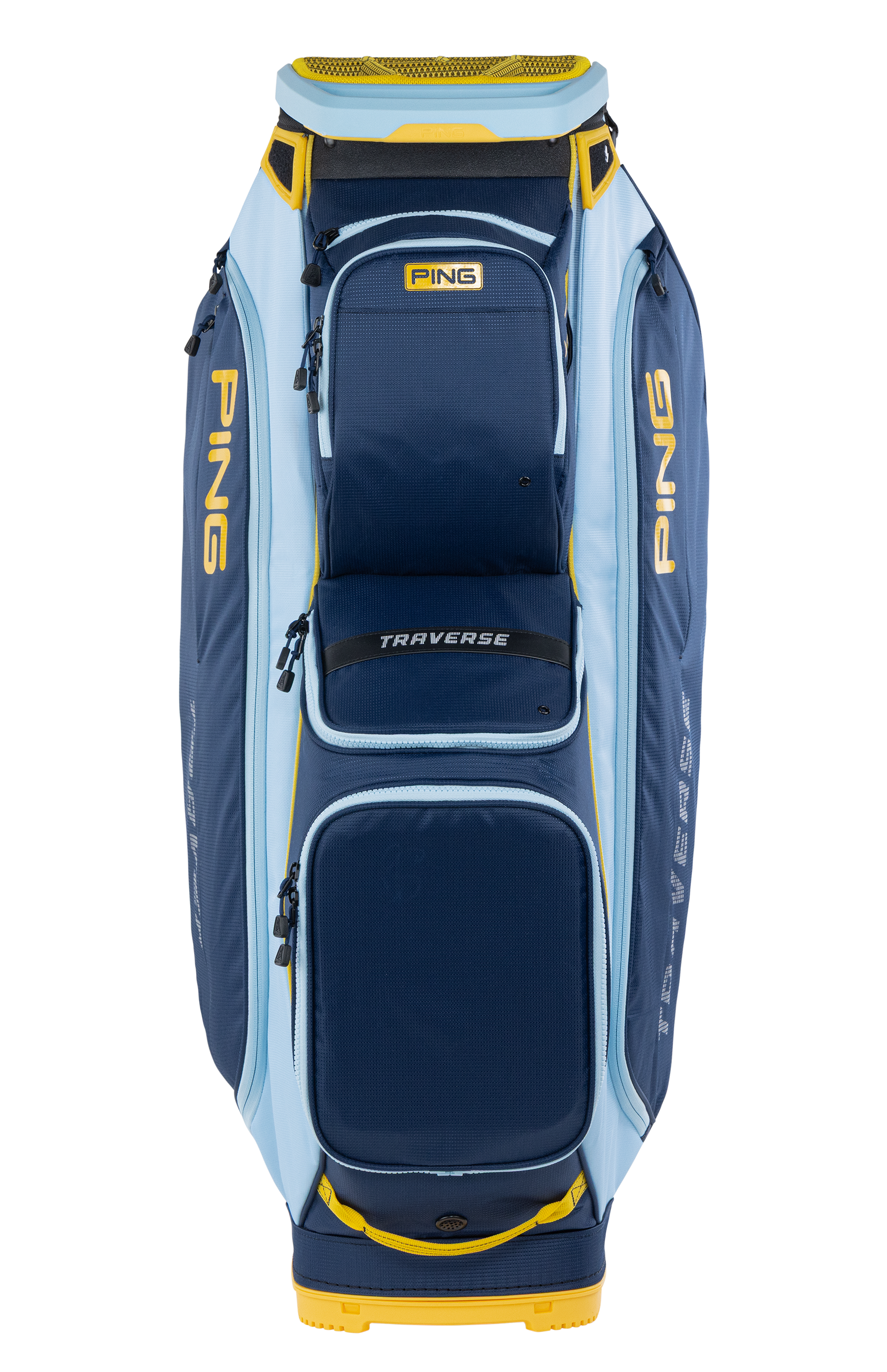 Traverse 244 Cart Bag Navy Crystal Lemon Power Golf Australia Traverse 244 Cart Bag Navy Crystal Lemon Power Golf Australia