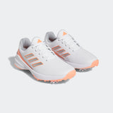 Adidas Women's ZG23 Vent Golf Shoes - Cloud White / Silver Metallic / Coral Fusion