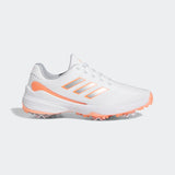 Adidas Women's ZG23 Vent Golf Shoes - Cloud White / Silver Metallic / Coral Fusion