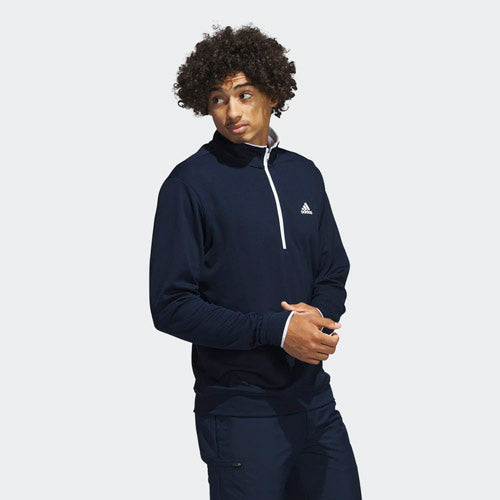 Adidas Quarter-Zip Pull Over - Navy