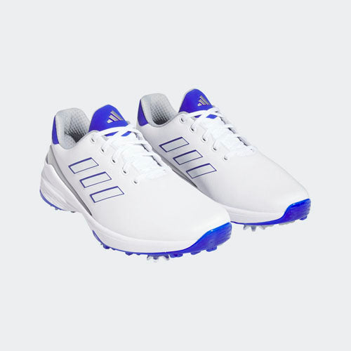 Adidas ZG23 Men's Golf Shoes - White/Blue/Silver