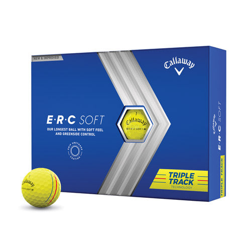 Callaway ERC Soft Triple Track Golf Balls - Yellow