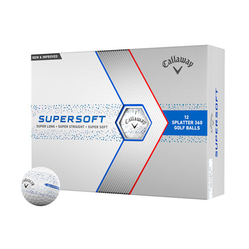 Callaway Supersoft Splatter 360 Golf Balls - Blue