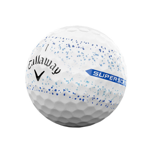 Callaway Supersoft Splatter 360 Golf Balls - Blue