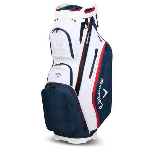 Callaway Org 14 Cart Bag - White/Navy Hound/Red