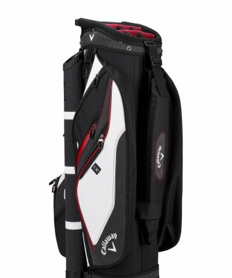 Forrester 19 Cart Bag - White/Black/Red