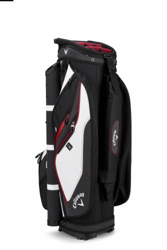 Forrester 19 Cart Bag - White/Black/Red