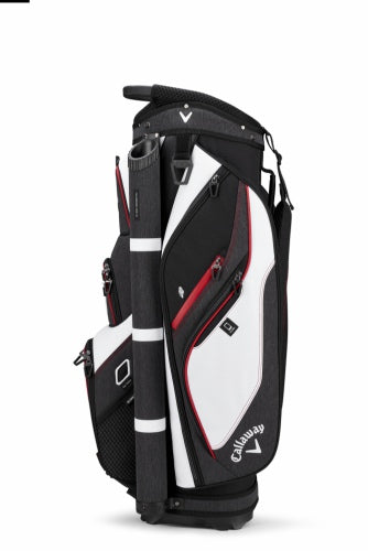 Forrester 19 Cart Bag - White/Black/Red