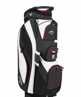 Forrester 19 Cart Bag - White/Black/Red