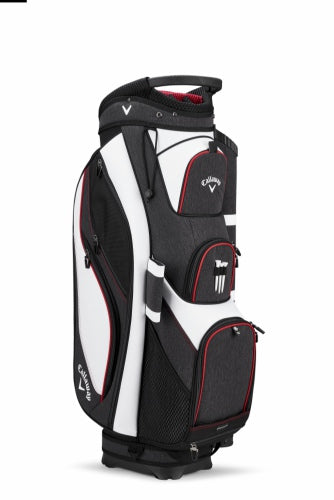 Forrester 19 Cart Bag - White/Black/Red