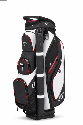 Forrester 19 Cart Bag - White/Black/Red