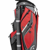 Forrester 19 Cart Bag - Red/Titanium/Silver