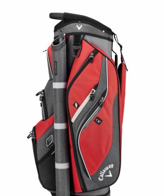 Forrester 19 Cart Bag - Red/Titanium/Silver