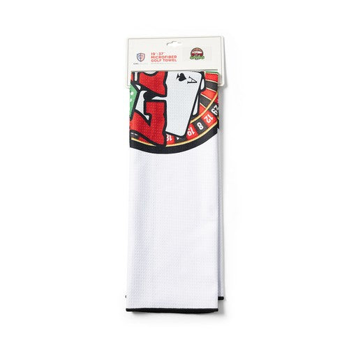 Gambling Microfibre Players Towel - White