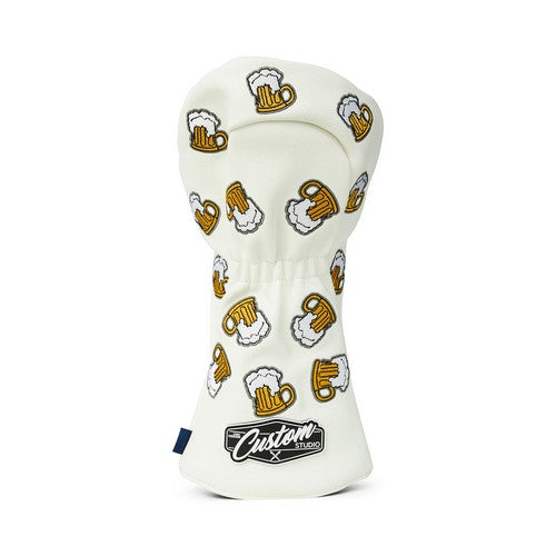 Here For Beer Driver Headcover - White