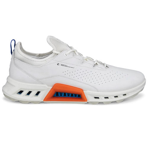 ECCO BIOM C4 Golf Shoes - White/Mazarine Blue