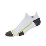 FootJoy Tech D.R.Y Roll Tab Socks - White/Grey