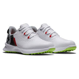 FootJoy Fuel Junior Shoes - White/Black/Lime