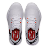 FootJoy Fuel Junior Shoes - White/Black/Lime